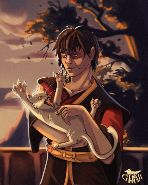 Fanart Illustration of Zuko from Avatar the last Airbender